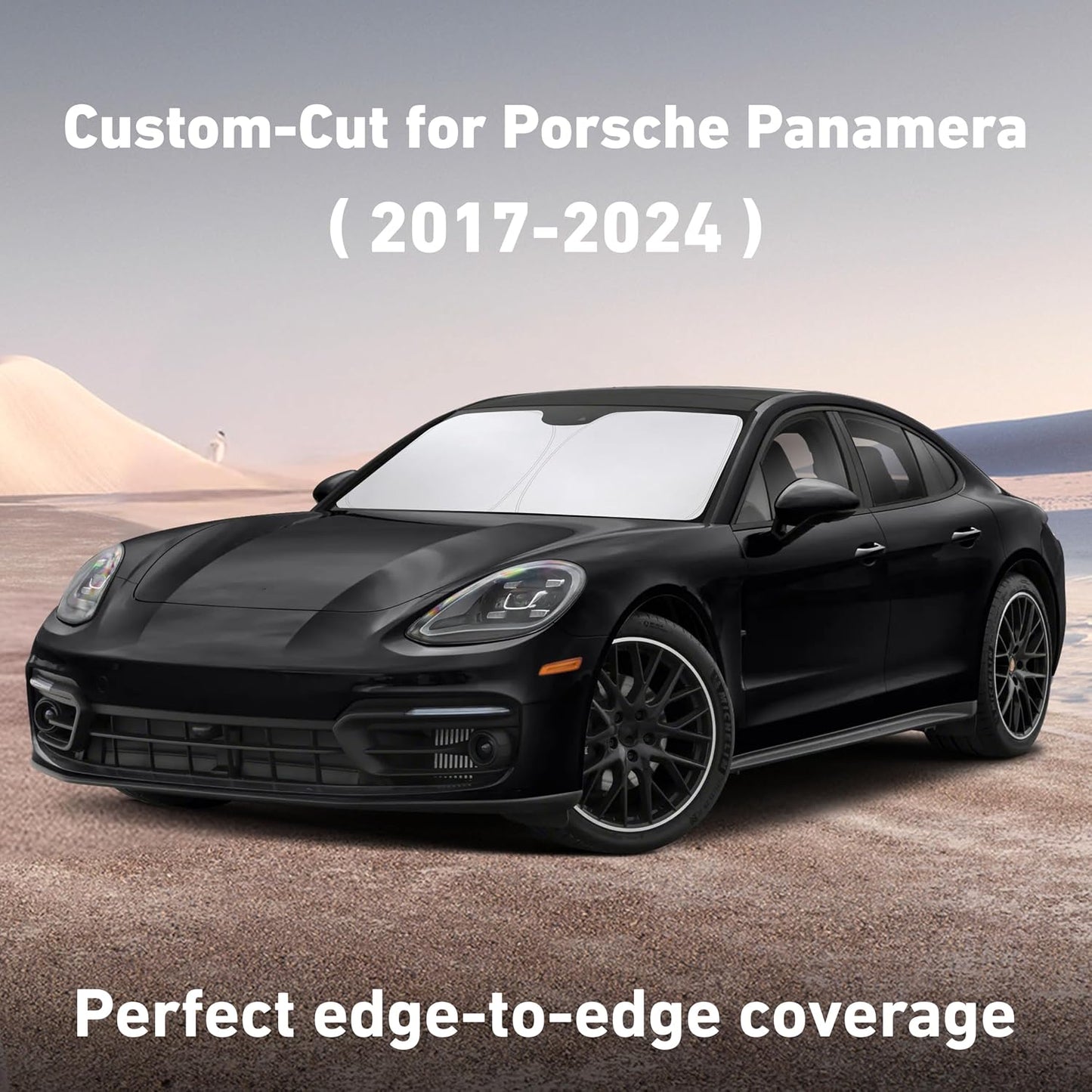 EcoNour Car Windshield Sun Shade | 2025 Upgraded Innovative No-Light-Pass Technology for Maximum Coverage | Foldable Sun Shade Keeps Your Vehicle Cool | Must-Have Car Accessories | Small (59" x 29") - Colors H