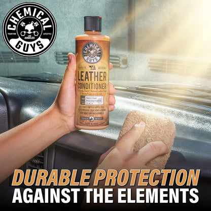 Chemical Guys Leather Conditioner, Vintage Series - Conditions, Nourishes, and Protects Natural, Synthetic, and Faux Leather Seats, Interiors, Apparel & Accessories, 16 fl oz