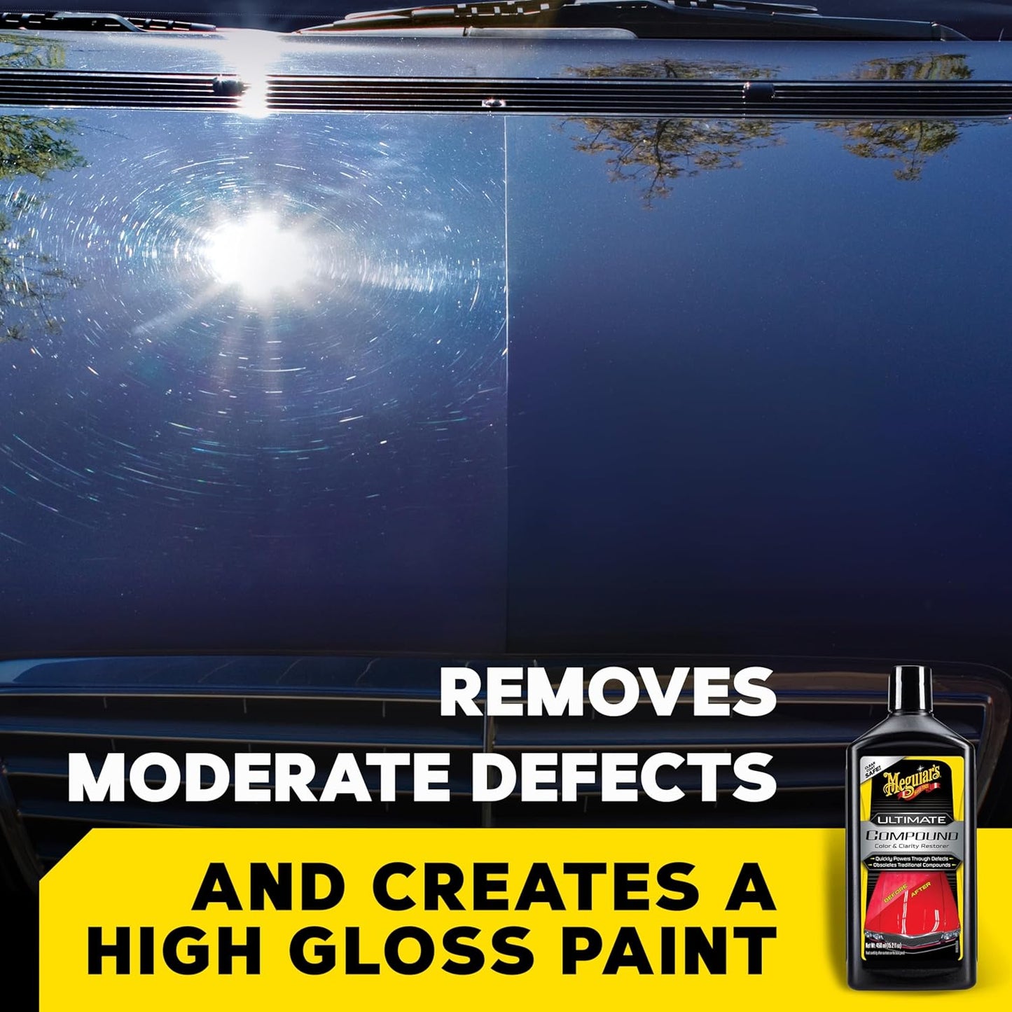 Meguiar's Ultimate Compound 6 Pack - for Metals, Painted Surfaces, Plastics - Fine Zirconia Alumina