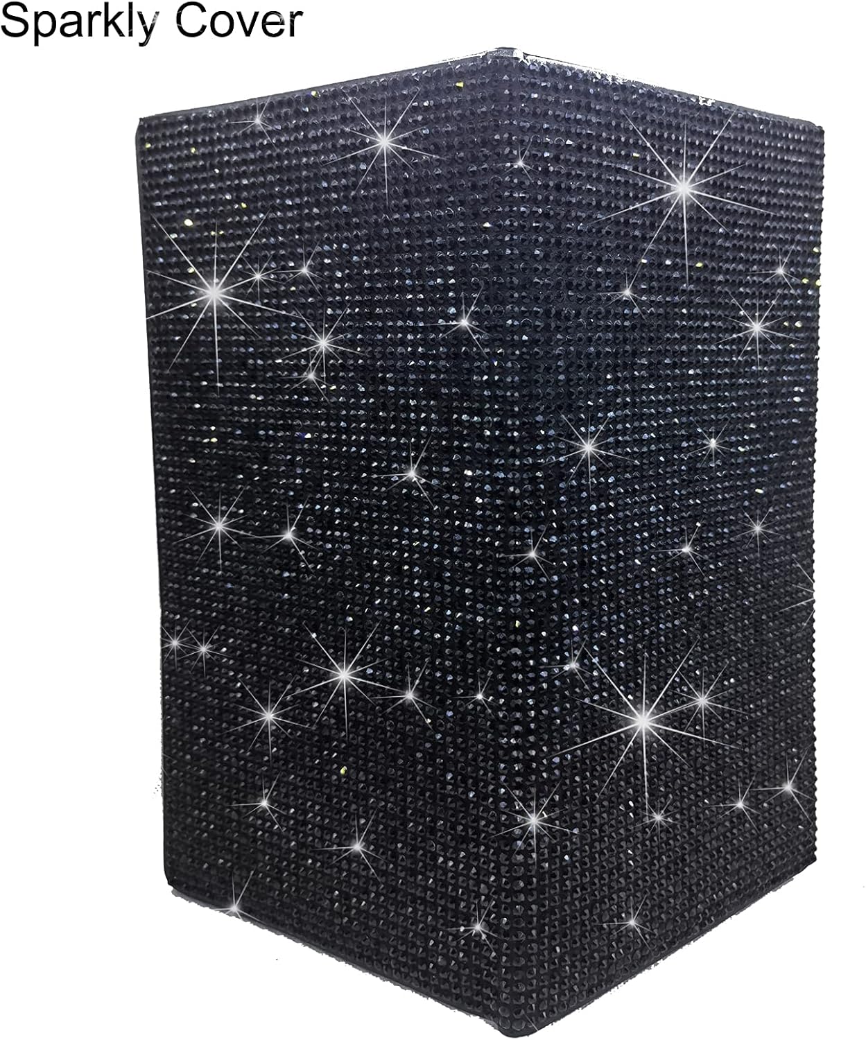 Bling Rhinestone Artificial Diamond Car Registration and Insurance Document Holder, Glitter Car Essentials Glove Box Organizer Compartment Bling Silver, Medium