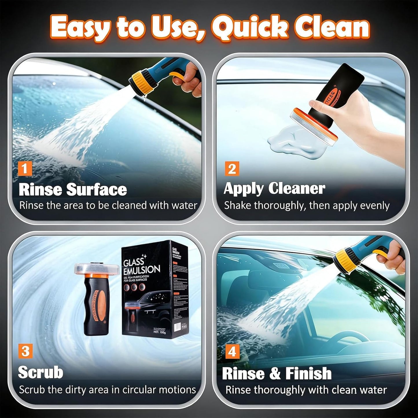 Headlight Restoration Kit, Headlight Cleaner: Erase Yellowing & Oxidation Restores Clarity with Long-Lasting UV Shield Headlight Cleaner and Restorer kit, Advanced Car Headlight Restoration Kit
