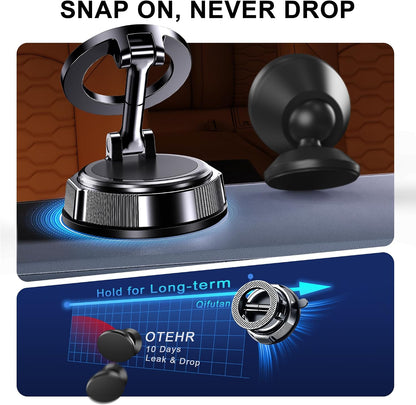 Qifutan Car Phone Holder Mount Phone Mount for Car Windshield Dashboard Air Vent Universal Hands Free Automobile Cell Phone Holder Fit for iPhone Smartphone Camera Mounts