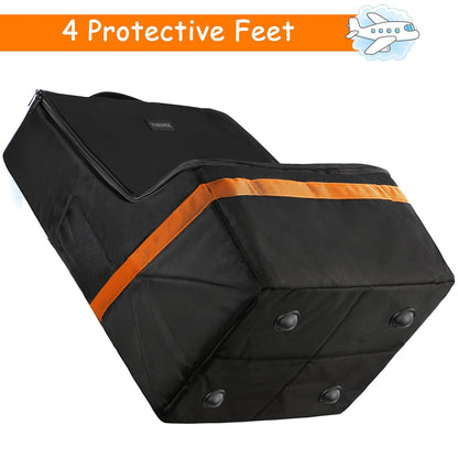 YOREPEK Padded Car Seat Travel Bag Backpack for Airplane, Heavy Duty Car Seat Bags for Air Travel, Carseat Cover for Airplane Travel with Shoulder Strap, Car Seats Carrier for Airport, Black