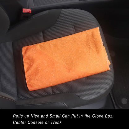Car Seat Cover Protector Front Seats,for Gym Workout,Running,Swimming,Beach and Hiking,Waterproof Sweat Towel Bucket Seat Covers for Cars SUV Trucks (Black, 1Pcs)