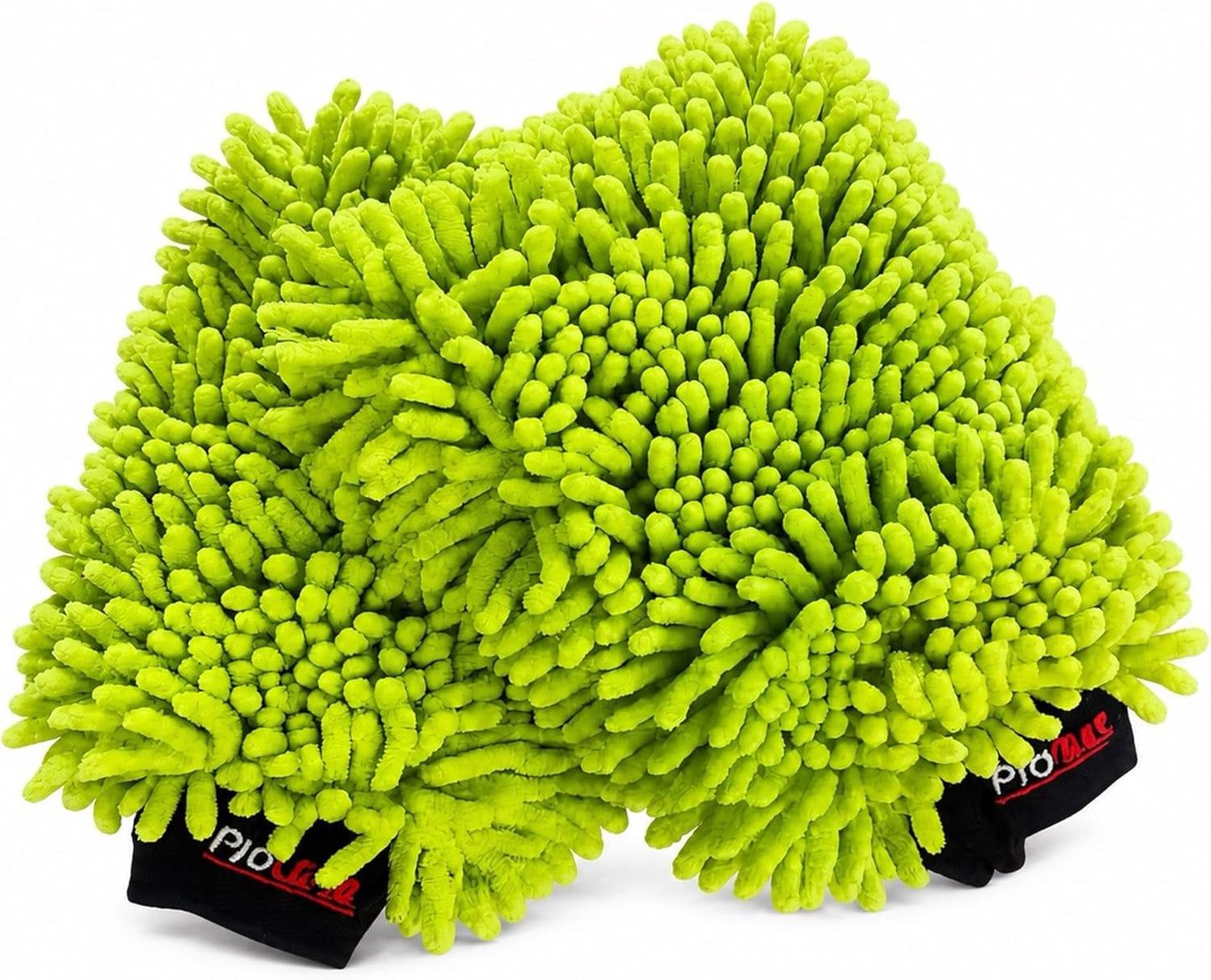 Microfiber Car Wash Mitt 2 Pack, Chenille Scratch-Free Wash Gloves, Ultra Soft, Highly Absorbent, 7.1” x 10.2”, Lint-Free, Reusable Auto Cleaning Mitt (Blue)