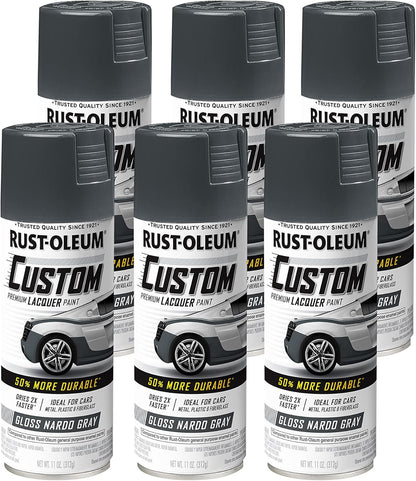 Rust-Oleum 323383 Automotive Custom Lacquer Spray Paint, 11 oz, Gloss Clear