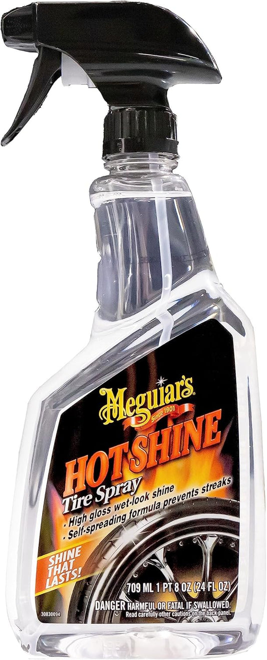 Meguiar's G1224 Hot Shine Tire Spray - 24 Oz Spray Bottle