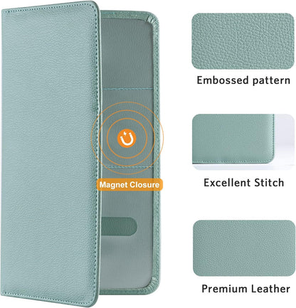 CoBak Car Registration and Insurance Holder - Vehicle Glove Box Car Organizer,Auto Truck Comparment Accessories Case with Magnetic Closure for Driver License,Cards - Colors B