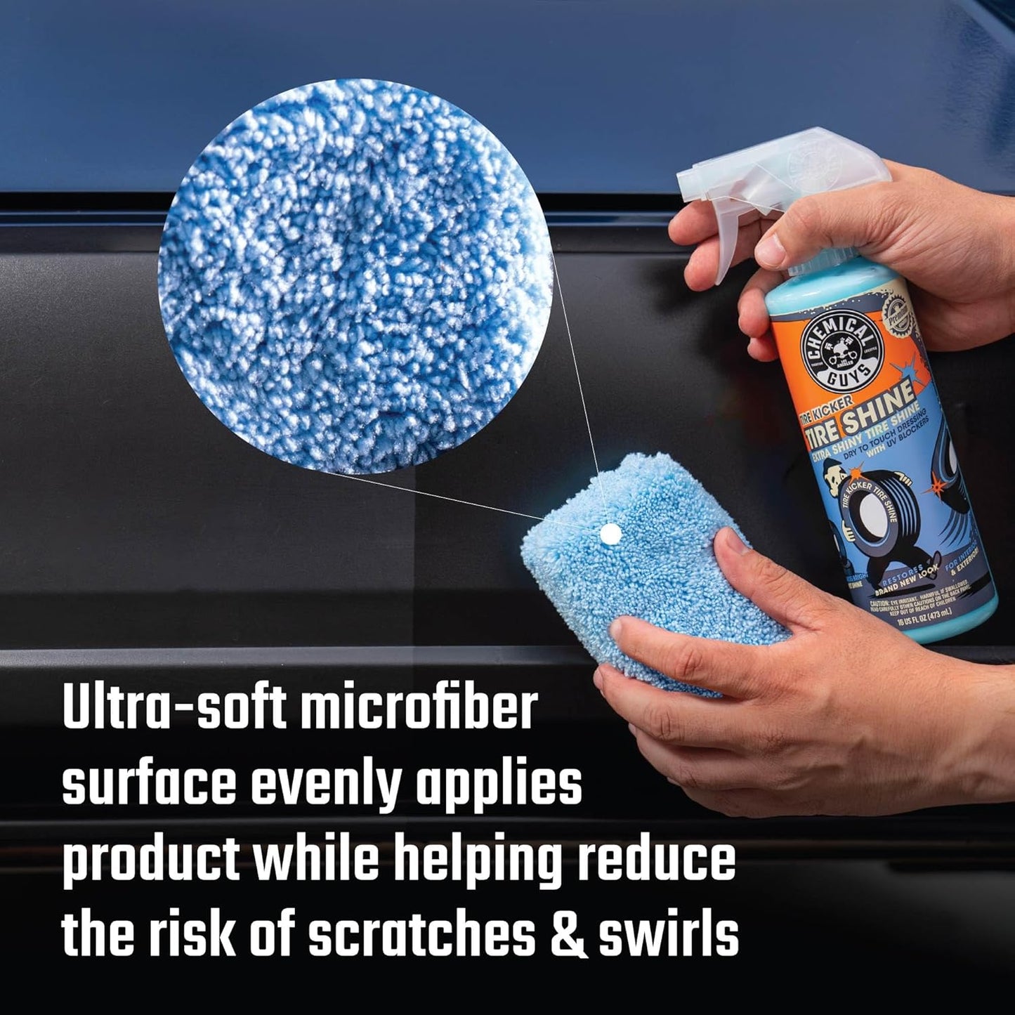 Chemical Guys Premium Grade Microfiber Applicator Pads - Ultra-Soft Foam Core, Safe for Sealants, Tire Dressings, Interior and Exterior Detailing, Car, Truck, SUV, RV, Motorcyle Care, 8 Pack