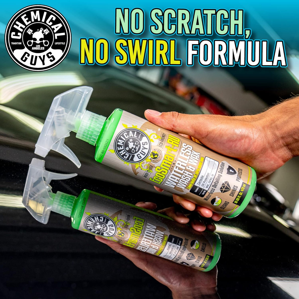Chemical Guys WAC_707RU_16 EcoSmart Waterless Car Wash & Wax Ready To Use, Safe for Cars, Trucks, SUVs, Motorcycles, RVs & More, 16 fl oz