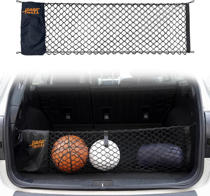 TacoNets Envelope Cargo Net for GMC Sierra & Chevy Silverado - Fits 2013-Current - Upgraded 5mm Bungee - Integrated Storage Bag - Heavy Duty Carabiners - Designed in USA