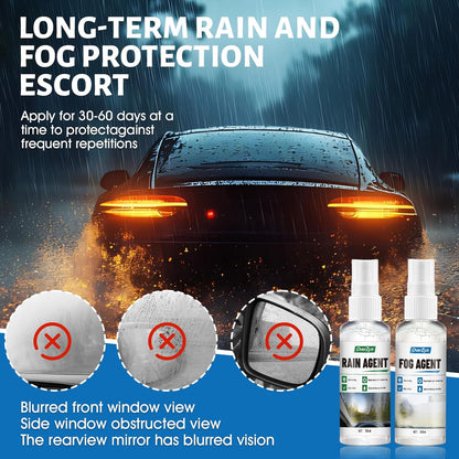 6.76Oz Windshield Water Repellent, Rain Repellent for Car Windshield, Anti Fog for Car wndshield, Clear Visibility Suitable for Rain and Fog Protection Car Windows, Rearview Mirrors, Glasses, Helmets