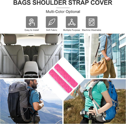 surpassme Car Seat Belt Pads Cover, 2 Pack Seat Belt Shoulder Strap Covers Protector to Release Stress to Your Neck and Shoulder for a Safety Driving (Pink)