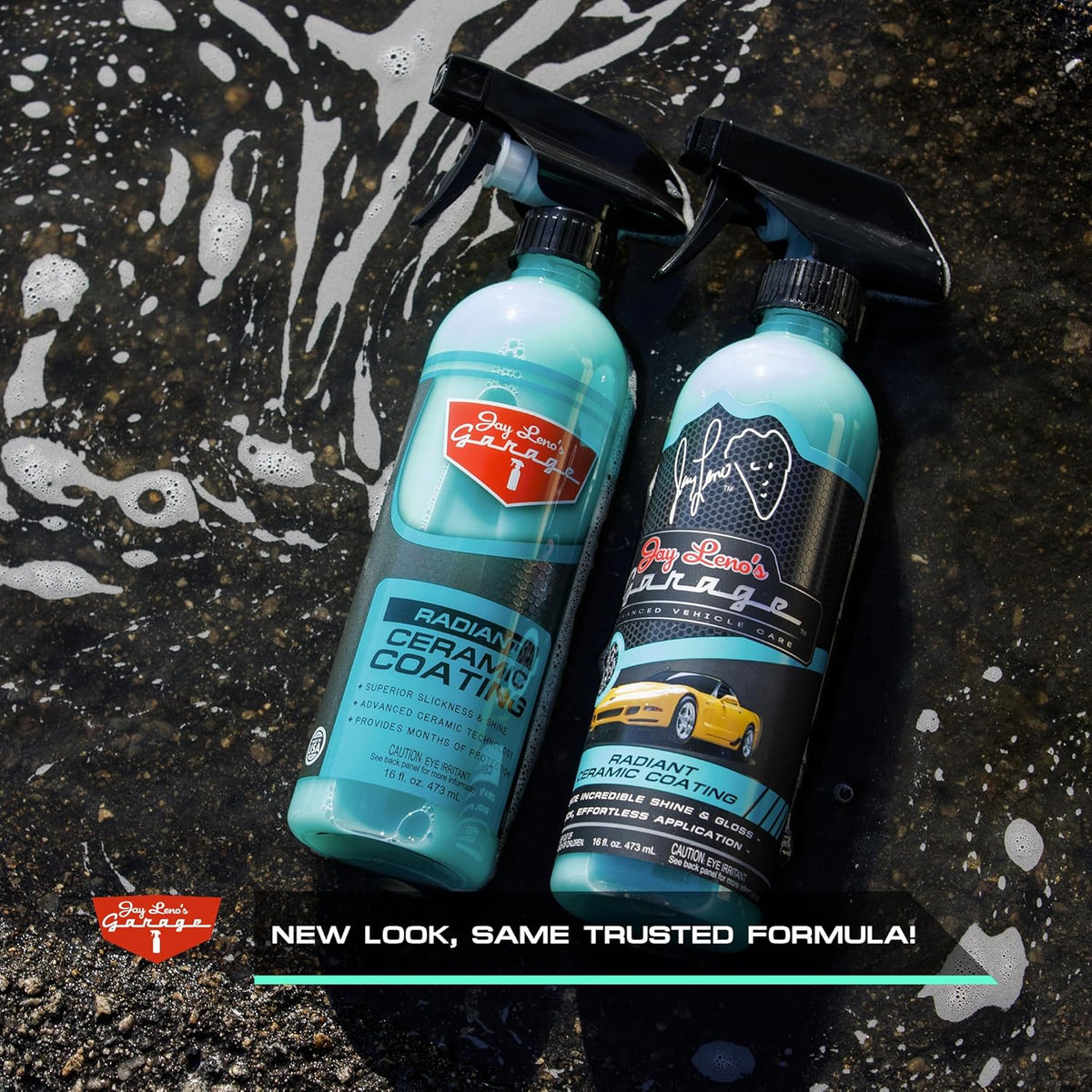 Jay Leno's Garage Radiant Ceramic Coating Cars and Trucks, Easy-to-Apply Long-Lasting Ceramic Coat Protection, Enhances Shine and Gloss