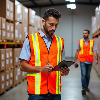 G & F Products High Visibility Reflective Safety Vest, One Size, Machine Washable Work Vest for Jobsite Safety