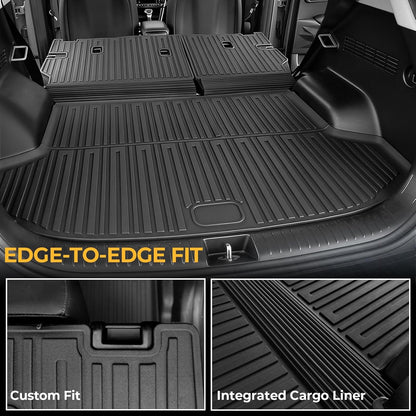 Floor Mats for Kia K5 2021-2026/Hyundai Sonata Gas 2020-2026, All Weather Floor Mats Trunk Cargo Liner Accessories, Full Coverage Set (Fit FWD Models)