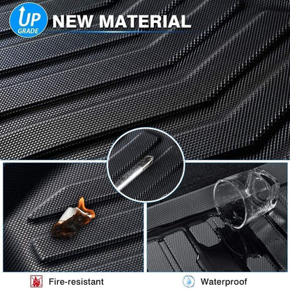 All Weather Rubber Car Floor Mats Compatible with 2013-2017 Honda Accord, Custom Fit Car Mat Full Set with Raised Edge, Odorless, Easy to Install in 5 min, Non-Slip Surface, No Need Trimming