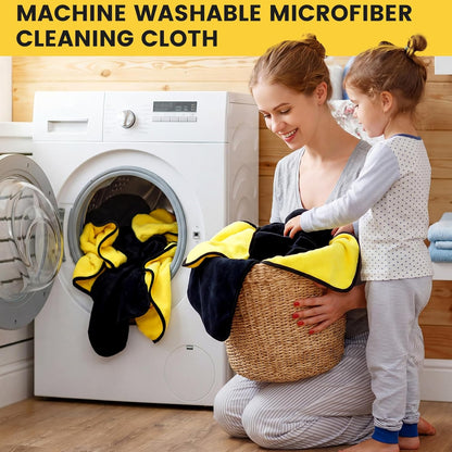 Tallew 40 Pcs Microfiber Towels:16"x16" Microfiber Drying Towels Bulk Micro Fiber Car Cleaning Cloth for Cars Drying Washing Polishing Office Windows Cleaning Household Supplies (Yellow)