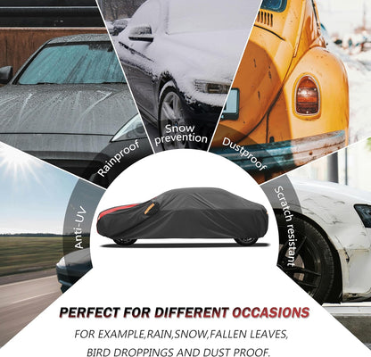 Car Cover Outdoor Automobiles Waterproof All Weater Truck Cover for Chevy Silverado, GMC Sierra, Ford F150/F 150 Heavy Duty Outdoor Pickup Cover Snow Uv Sun Protection
