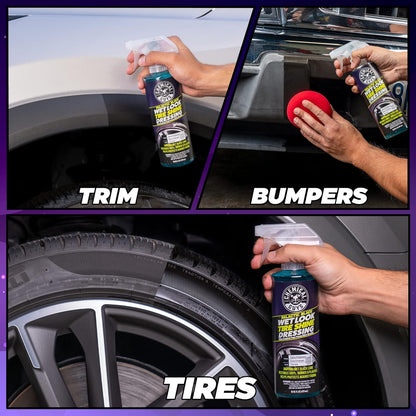 Chemical Guys Galactic Black Wet Look Tire Shine Dressing, for a Whole New Level of Shine and Depth of Black, Safe for Cars, Trucks, Motorcycles, RVs & More, 128 fl oz - TVD118
