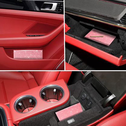 TOURSUIT Car Registration and Insurance Card Holder, Vehicle License Document Glove Box Compartment Organizer, Interior Car Accessories for Women Men (Carbon Fiber Black)