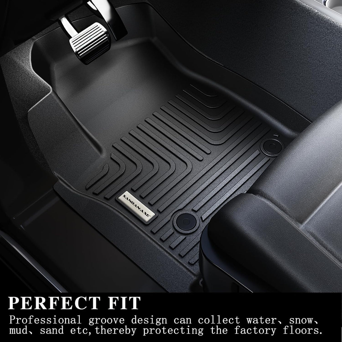 Floor Mats & Trunk Mat for 2012-2017 Chevy Equinox/GMC Terrain,TPE All Weather Protection 2 Rows Car Floor Liners with Cargo Liners for Chevrolet Equinox Accessories