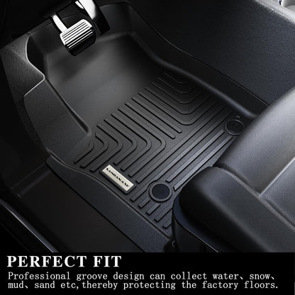 Floor Mats & Trunk Mat for 2012-2017 Chevy Equinox/GMC Terrain,TPE All Weather Protection 2 Rows Car Floor Liners with Cargo Liners for Chevrolet Equinox Accessories