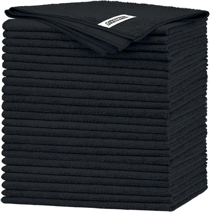 FIXSMITH Microfiber Cleaning Cloth - Pack of 50, Microfiber Towels for Cars 16 x 12 in, Highly Absorbent Cleaning Rags, Lint-Free, Streak-Free Cleaning Cloths for Car Kitchen Home Office
