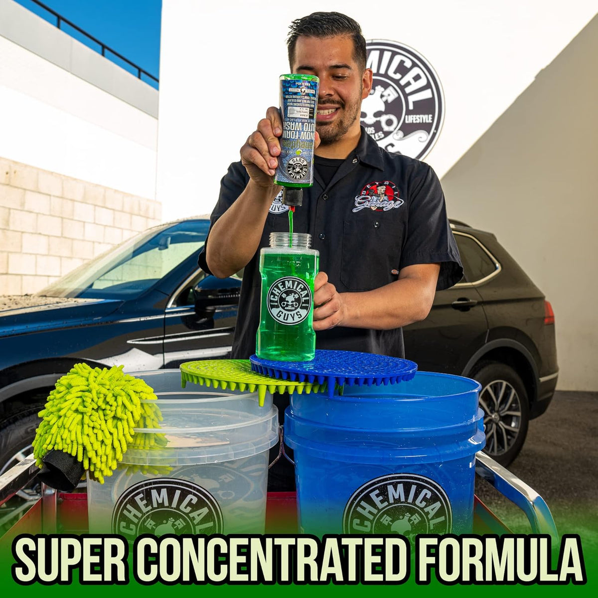 Chemical Guys Car Wash Soap for Foam Cannon or Bucket, Honeydew Snow Foam Car Wash Soap for Trucks, Motorcycles, RVs & More, Super Suds, Honeydew Scent - 128 oz (1 Gallon)