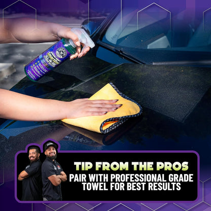 Chemical Guys Raging Rhino Waterless Car Wash And Quick Detailer Spray, No Rinse Exterior Cleaner For Paint, Glass, Wheels, Plastic, And Chrome, Spray And Wipe Shine, 20 Fl Oz