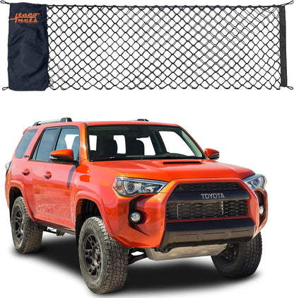 TacoNets Envelope Cargo Net for GMC Sierra & Chevy Silverado - Fits 2013-Current - Upgraded 5mm Bungee - Integrated Storage Bag - Heavy Duty Carabiners - Designed in USA