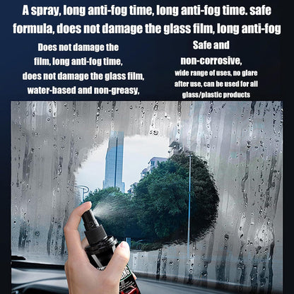 Windshield Defogger Spray – Anti Fog Glass Cleaner, Car Window | Fast-Acting Fog Prevention, Lens Solution, Interior Glass Coating, Improved Visibility for Daily Driving
