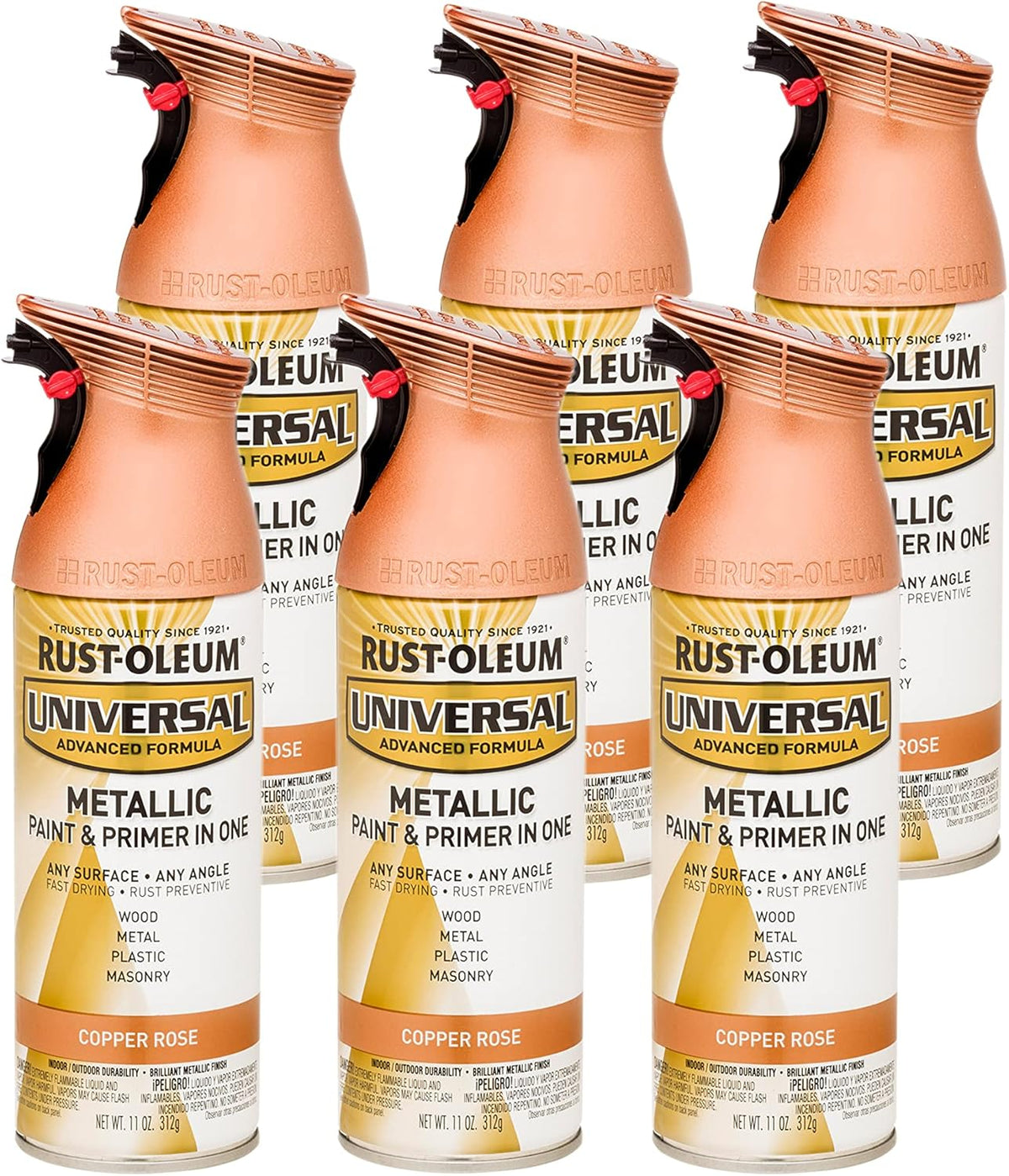Rust-Oleum 302151 Universal All Surface Clear Topcoat Spray, 11 oz, Dead Flat Clear - Colors B
