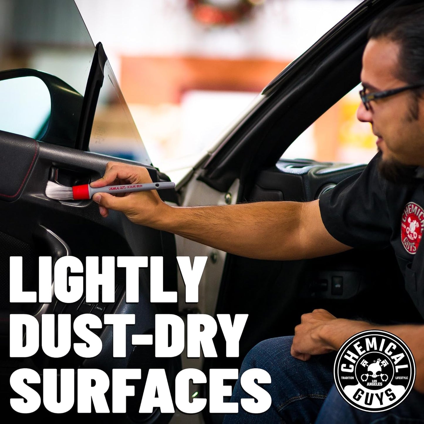 Chemical Guys Interior Cleaning Kit with Storage Bag Total Interior Cleaner Microfiber Towels Detailing Brushes and Sticky Gel Giftable Car Care Set - 10 Items