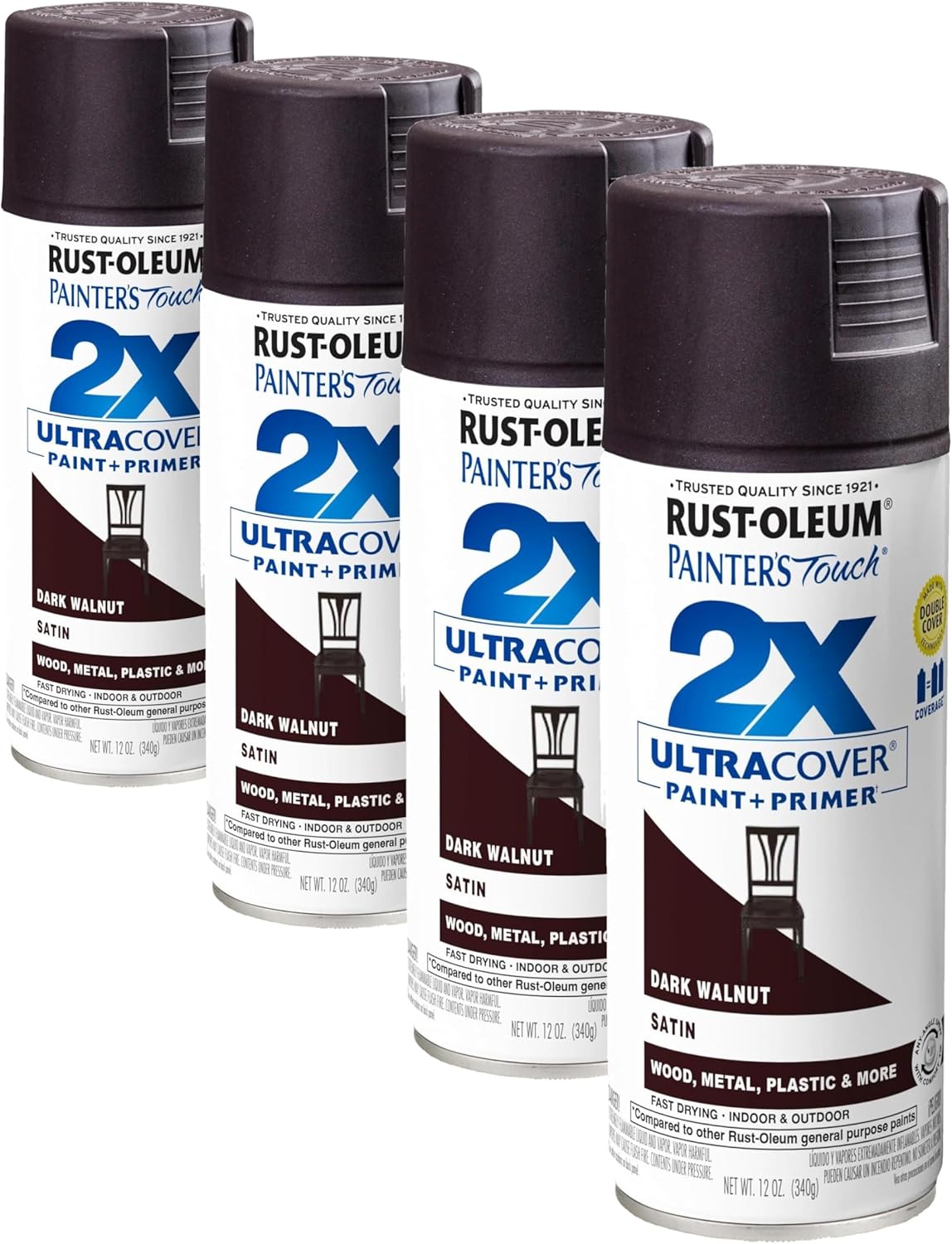 Rust-Oleum 334029 Painter's Touch 2X Ultra Cover Spray Paint, 12 oz, Gloss Clear - Colors A