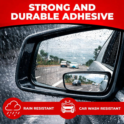 Utopicar Long Blind Spot Car Mirror Aesthetic Convex Mirrors 5.3” x 1.3” - Side Mirror Engineered Design - Up & Down Adjustable - Blind Spot Rear View Mirrors for Car (2-Pack)