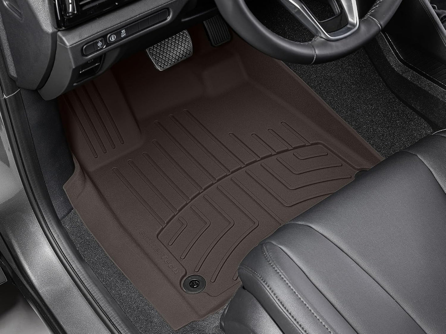 WeatherTech FloorLiner HP Custom Fit Floor Mats for Acura MDX 1st Row (4416691IM), Black