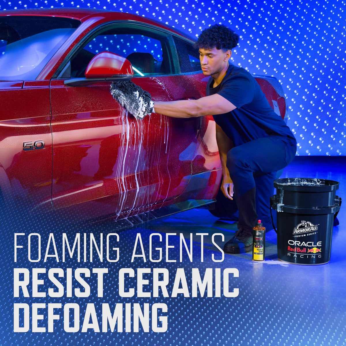 Armor All Podium Series High Shine Hybrid Ceramic Car Spray Wax, Safe on All Car Paint Finishes, Developed With Oracle Red Bull Racing, 16 fl oz