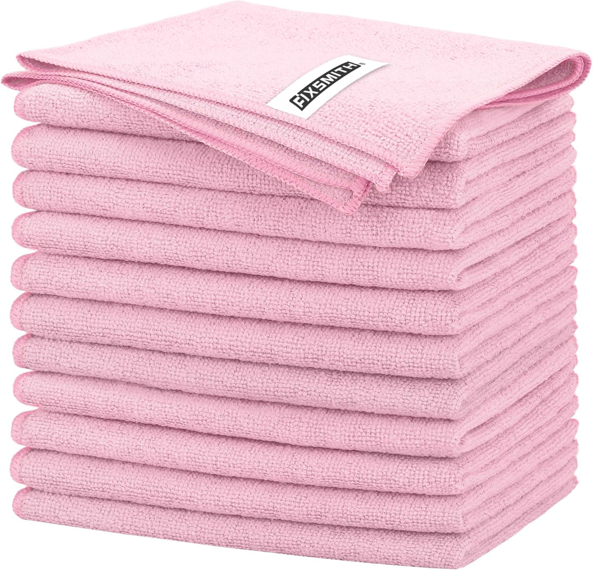 FIXSMITH Microfiber Cleaning Cloth - Pack of 50, Microfiber Towels for Cars 16 x 12 in, Highly Absorbent Cleaning Rags, Lint-Free, Streak-Free Cleaning Cloths for Car Kitchen Home Office