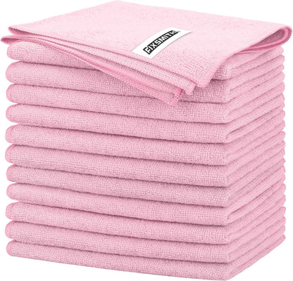 FIXSMITH Microfiber Cleaning Cloth - Pack of 50, Microfiber Towels for Cars 16 x 12 in, Highly Absorbent Cleaning Rags, Lint-Free, Streak-Free Cleaning Cloths for Car Kitchen Home Office