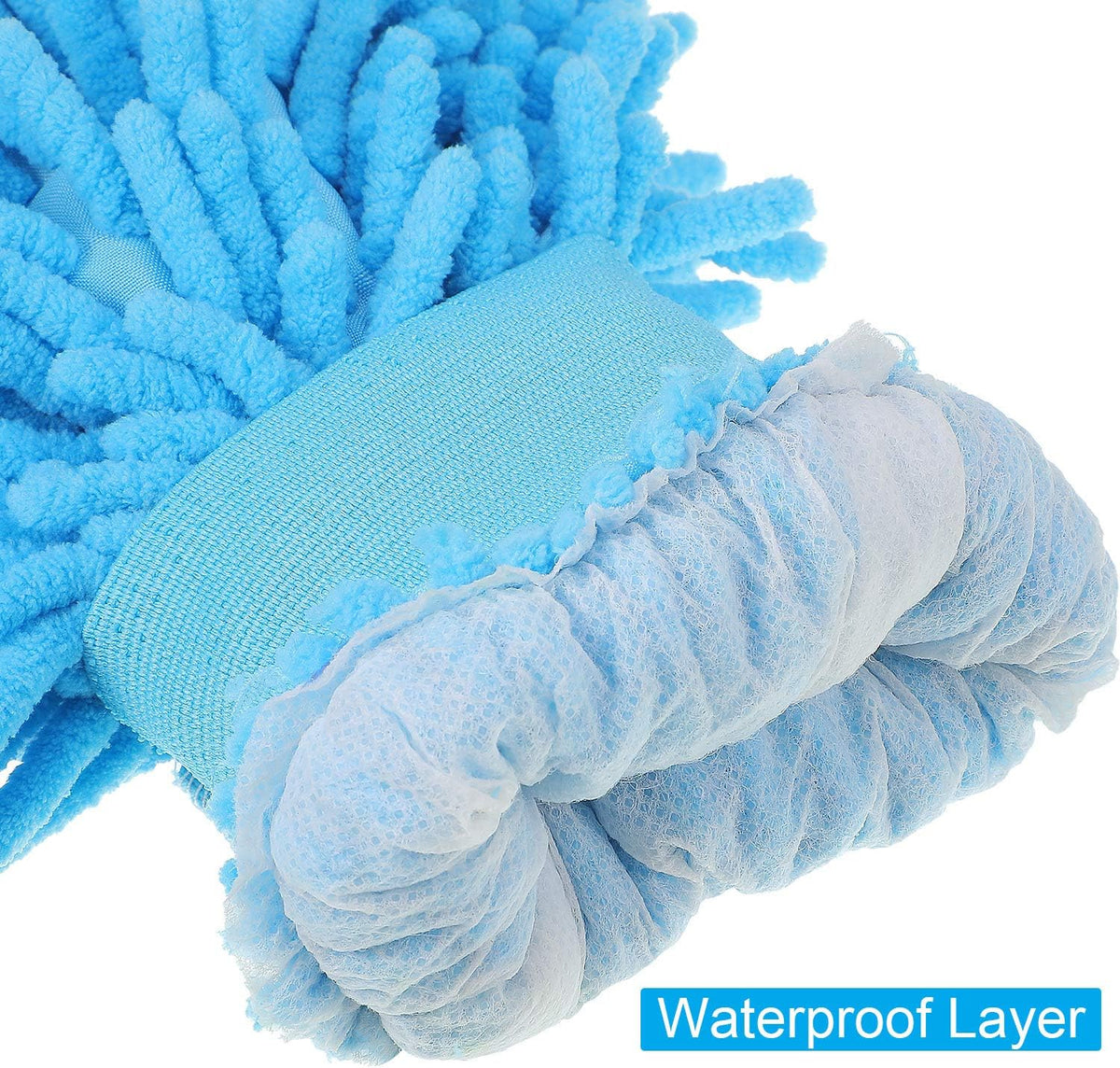BBTO 5 Pieces Car Wash Mitts Microfiber Chenille Scratch Free Car Wash Gloves Absorbent Double Sided Drying Mitts Microfiber Swirl Free Clean Brush Truck SUV Motorcycles Home Dusting 10.24'' x 6.69''