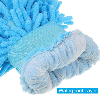 BBTO 5 Pieces Car Wash Mitts Microfiber Chenille Scratch Free Car Wash Gloves Absorbent Double Sided Drying Mitts Microfiber Swirl Free Clean Brush Truck SUV Motorcycles Home Dusting 10.24'' x 6.69''