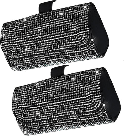 Accmor Sunglasses Holder for Car Sun Visor, Auto Eyeglasses Protective Storage Case, Vehicle Visor Accessories Organizer Box