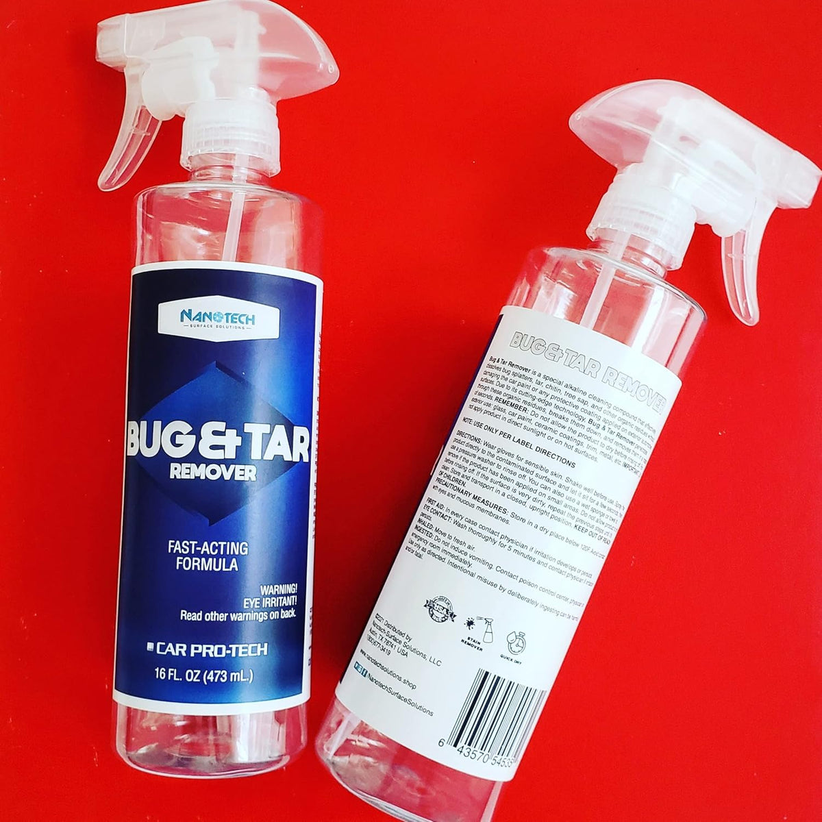 Nanotech Surface Solutions Bug & Tar Remover- Effective Bug Splatter, Tar, Tree Sap, Glue Eliminator- Fast Acting- Safe on Automotive Paint (16 Oz.)