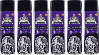 Cristal Products Untouchable Tire Shine Spray – Long-Lasting Wet Tire Finish for Deep Gloss & Protection – Waterproof Tire Shine, Easy Application, Premium Tire Cleaner Shine 8oz (1PK)