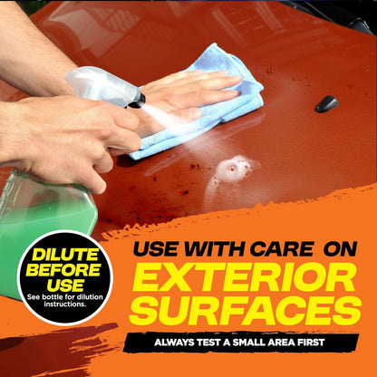 Durabasics Bug Remover for Car Exterior, 1 Gallon – Car Bug Remover Spray Helps Loosen Bug Residue & Road Grime – Exterior Cleaner for Common Surfaces Including Paint, Glass, Plastic & Trim