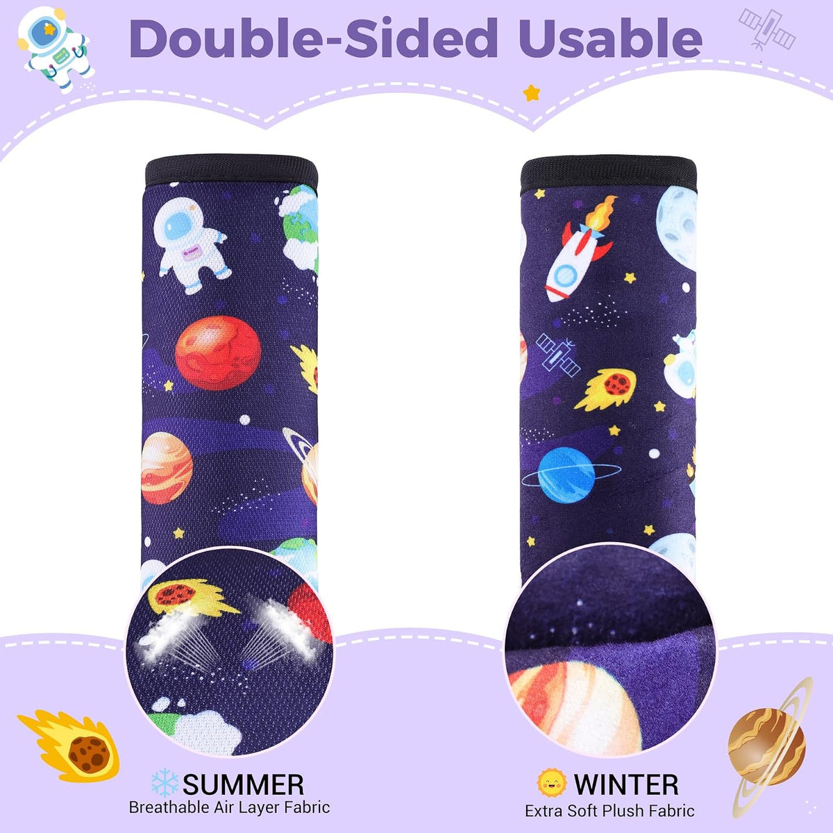 COOLBEBE Car Seat Straps Shoulder Pads for Baby Kids, Super Soft Seat Belt Covers for All Car Seats/Pushchair/Stroller/High Chair