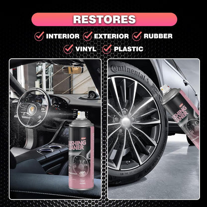 DONKEYPRO Car Interior Cleaner, Polishing Cleaner Detailer Spray for Vehicle Detailing, 450ml Aerosol 15 fl oz with Iron Can (2-Pack)
