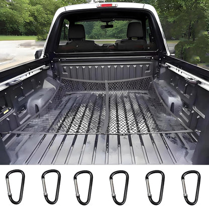 BAILALIBO Cargo Net Stretchable, Adjustable Elastic Trunk Mesh Nets with Metal Hook Universal for SUV, Jeep, Trucks, Car Exterior Accessories for Secure Storage (35.4x15.8 inch)