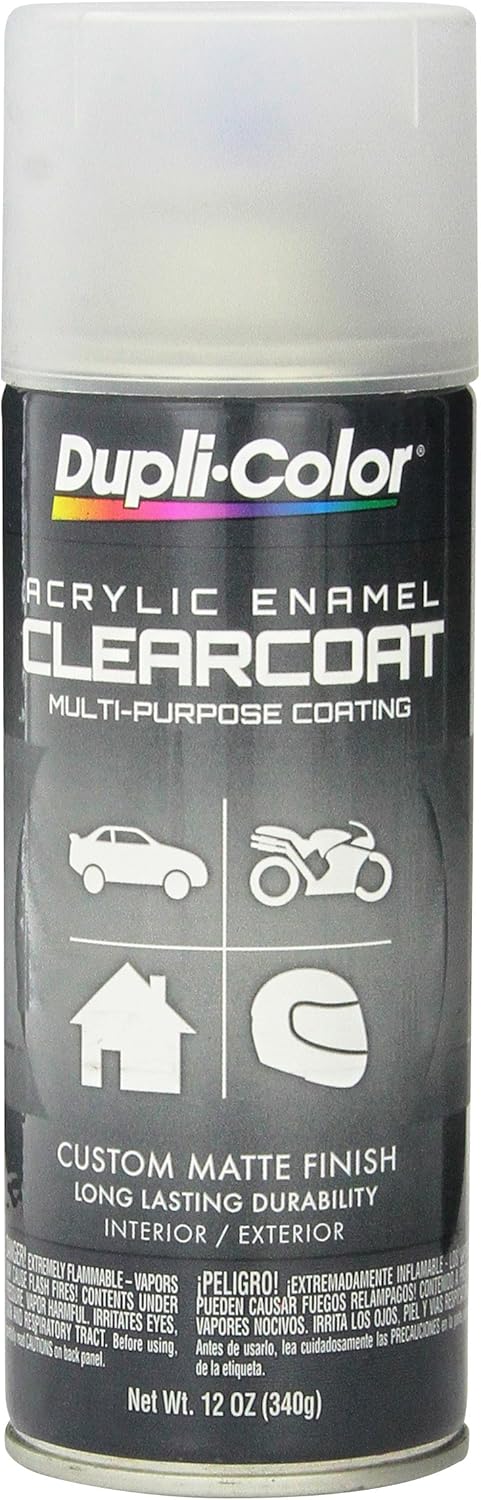 Dupli-Color DA1692 Multi-Purpose Acrylic Enamel Spray Paint - Crystal Clear - 12 oz. Aerosol Can